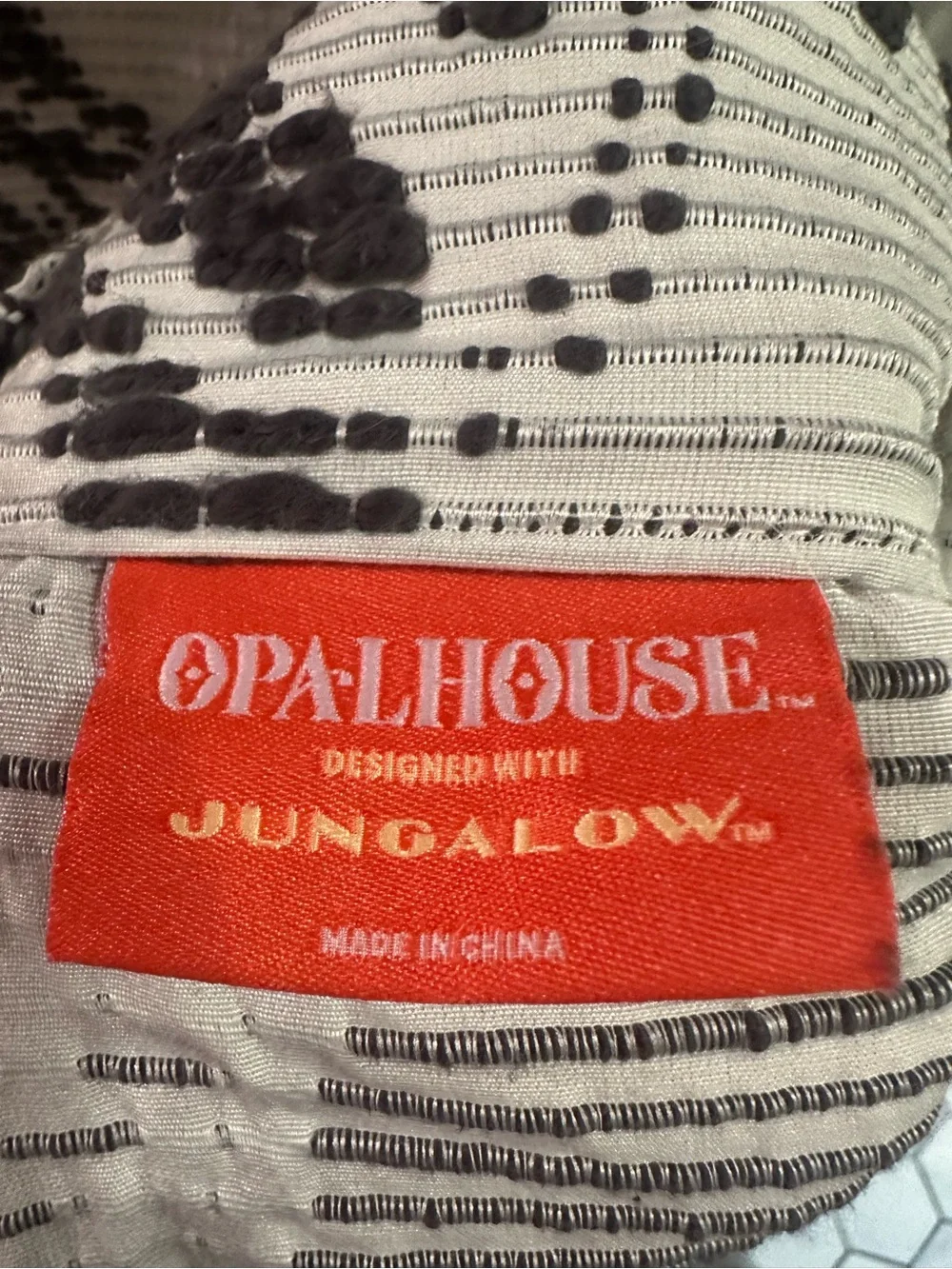 Opalhouse/Jungalow Limu Leaf Jaquard Light Filtering Curtain Panel 95”x50”
